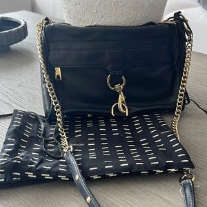 Rebecca Minkoff MAC Crossbody in Black with Gold Hardware